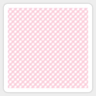 Seamless pink and white stripe pattern Sticker